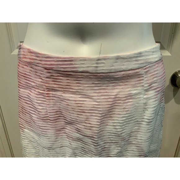 Katharine Kidd Pink & White Midi Paneled Skirt, Size 6 (US). NWT! $106.25 - Picture 2 of 9